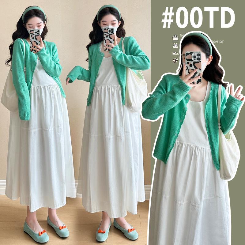 2026 Spring Korean Style Maternity Two-Piece Set: Long-Sleeve Cardigan + Loose Belly-Covering Vest Dress L
2026 Spring Korean Style Maternity Two-Piece Set: Long-Sleeve Cardigan + Loose Belly-Covering Vest Dress L