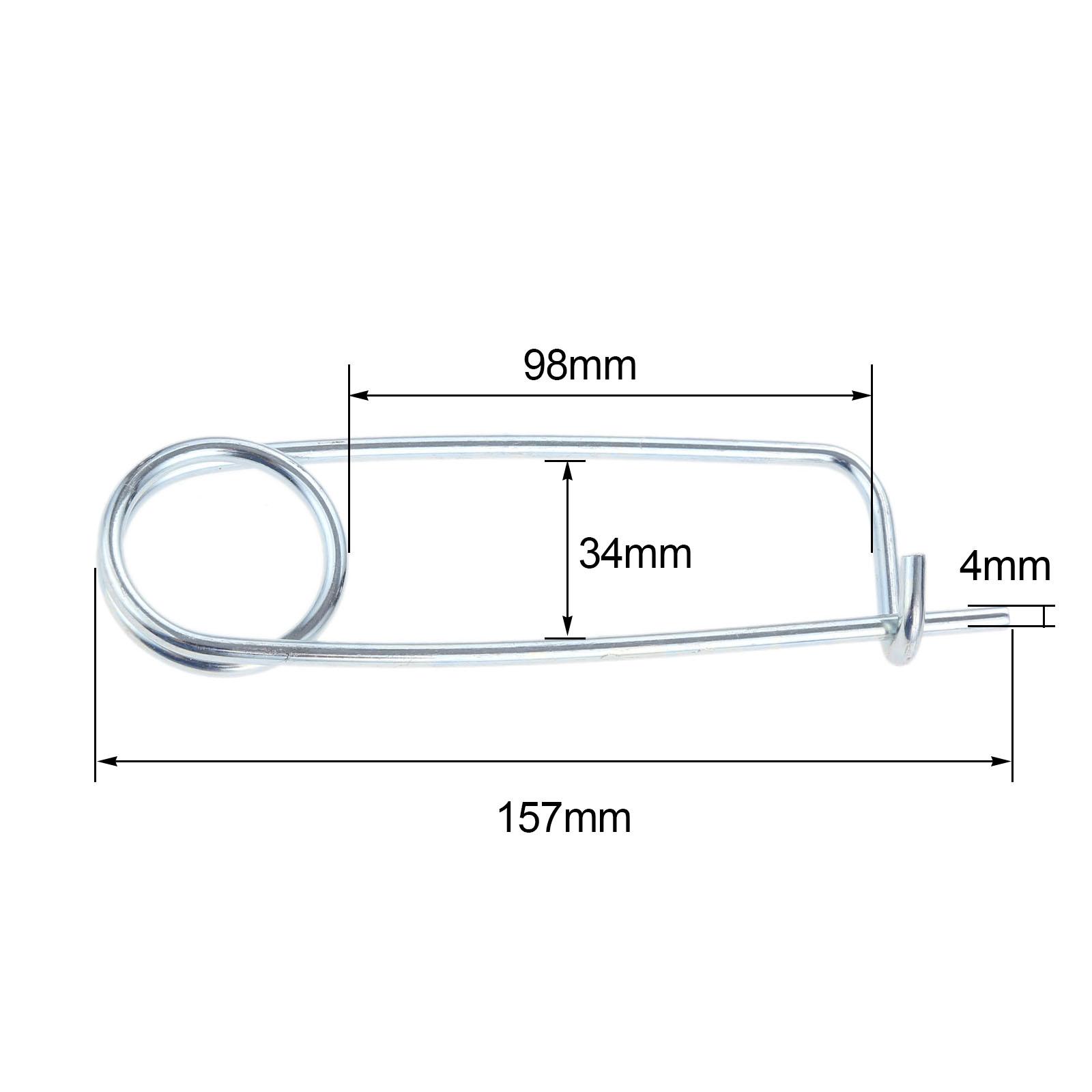 DRELD 10/5/1pcs Steel Brooch Shape Cotter Safety Pins Spring Pin Quick Lock Brooch Locking Fastener For Farm Lawn Garden Hitch 4X98X34mm 1pcs
DRELD 10/5/1pcs Steel Brooch Shape Cotter Safety Pins Spring Pin Quick Lock Brooch Locking Fastener For Farm Lawn Garden Hitch 4X98X34mm 1pcs