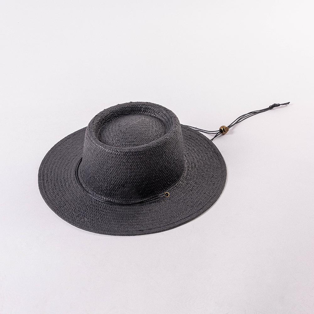 Pring Summer New Trend Round High Top with Straps Wide Brim Sun Straw Hat Beach Hat M 56-58cm чорний
Pring Summer New Trend Round High Top with Straps Wide Brim Sun Straw Hat Beach Hat M 56-58cm чорний
