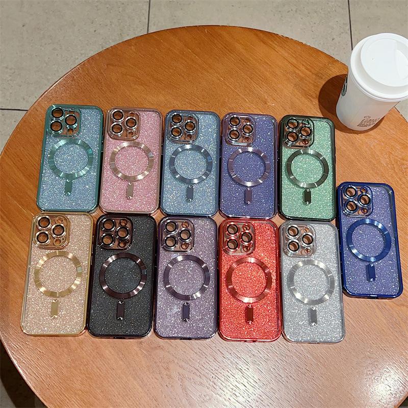 Suitable for Apple IPhone16 Electroplated Magnetic Glitter Phone Case 14Promax Transparent Color 15 Anti-drop Protective Case iPhone 11 золотий
Suitable for Apple IPhone16 Electroplated Magnetic Glitter Phone Case 14Promax Transparent Color 15 Anti-drop Protective Case iPhone 11 золотий