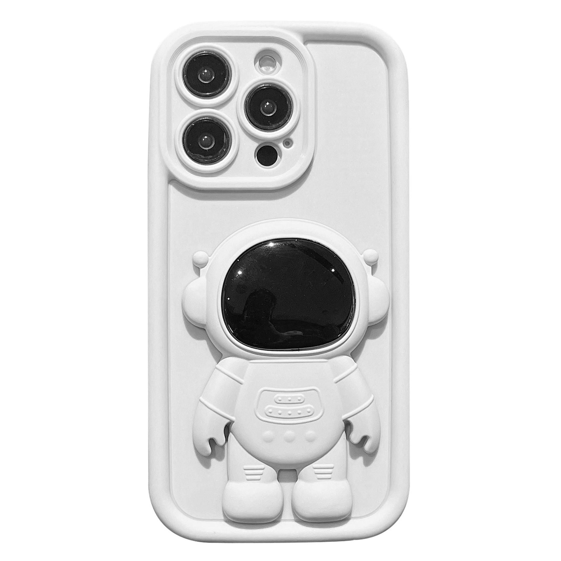 For iPhone 14 Pro Soft Silicone Shockproof Cover with 3D Astronaut Kickstand White
For iPhone 14 Pro Soft Silicone Shockproof Cover with 3D Astronaut Kickstand White