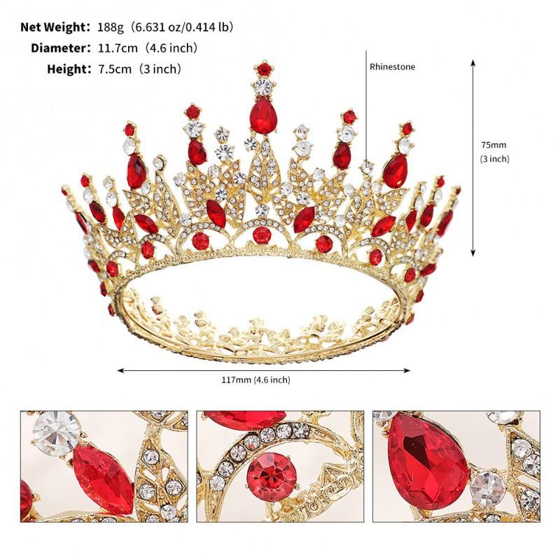 Vintage Wedding Ornaments Rhinestone Round Crown Princess Hair Accessories Alloy Bride
Vintage Wedding Ornaments Rhinestone Round Crown Princess Hair Accessories Alloy Bride