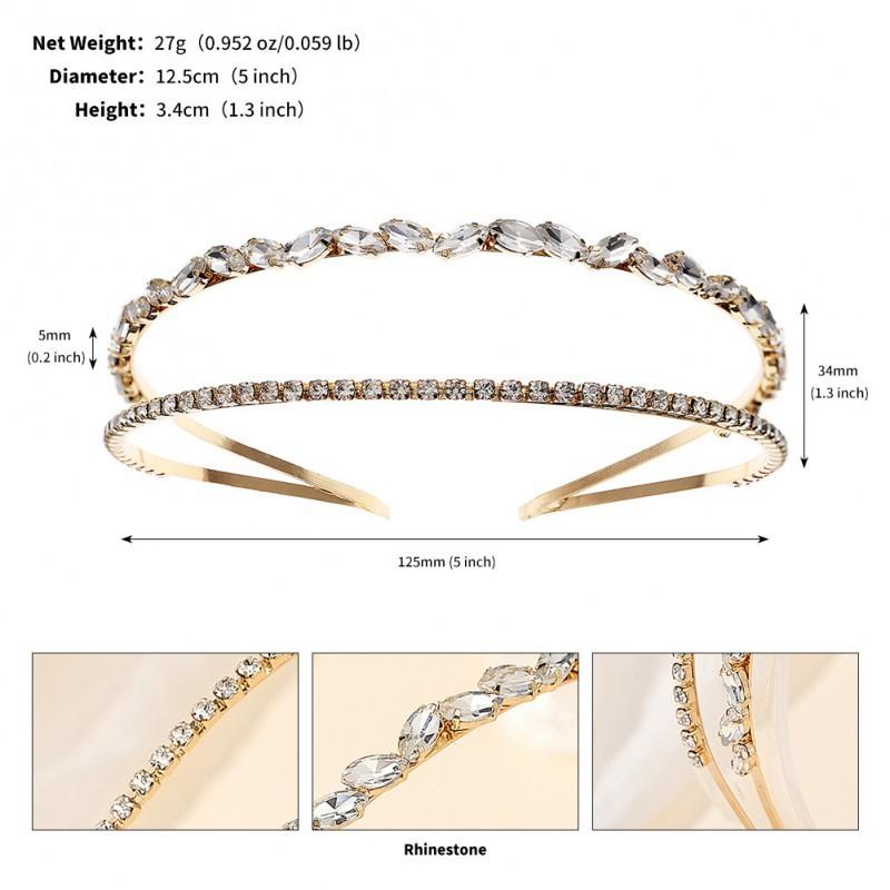 Korean Bride Headwear Double-layer Rhinestones Headband Crown Wedding Party Accessories Daily All-match
Korean Bride Headwear Double-layer Rhinestones Headband Crown Wedding Party Accessories Daily All-match