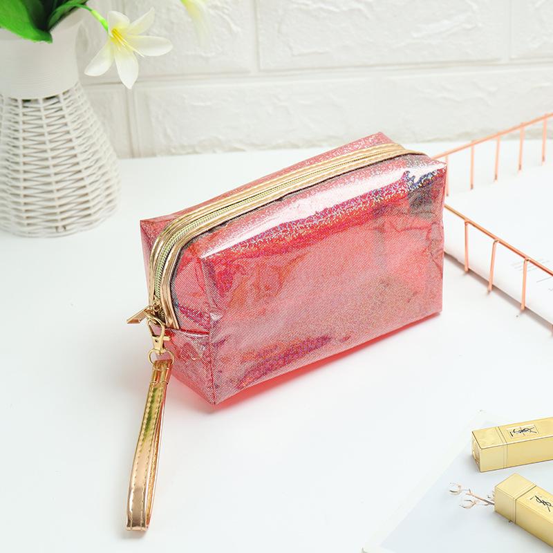 New Style, Transparent, PVC Makeup Bag, High-end Feel, Large Capacity, Hand-held Bag, Toiletry Bag, Convenient Travel Storage Bag 18*8*10cm червоний
New Style, Transparent, PVC Makeup Bag, High-end Feel, Large Capacity, Hand-held Bag, Toiletry Bag, Convenient Travel Storage Bag 18*8*10cm червоний