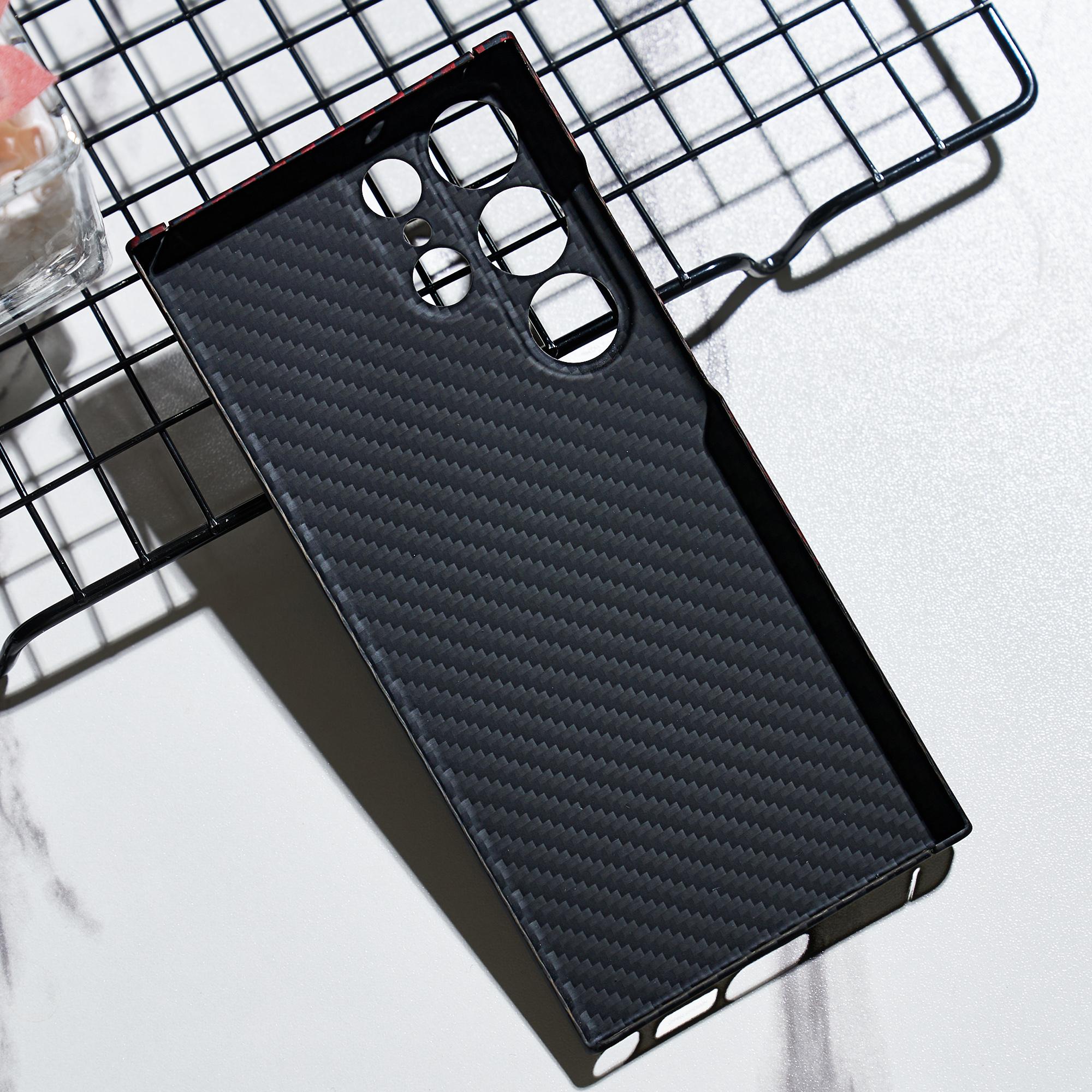 For Samsung Galaxy S23 Ultra Case 1500D Coarse Texture Aramid Fiber Precise Cutout Anti-Scratch Phone Cover Red+Black
For Samsung Galaxy S23 Ultra Case 1500D Coarse Texture Aramid Fiber Precise Cutout Anti-Scratch Phone Cover Red+Black