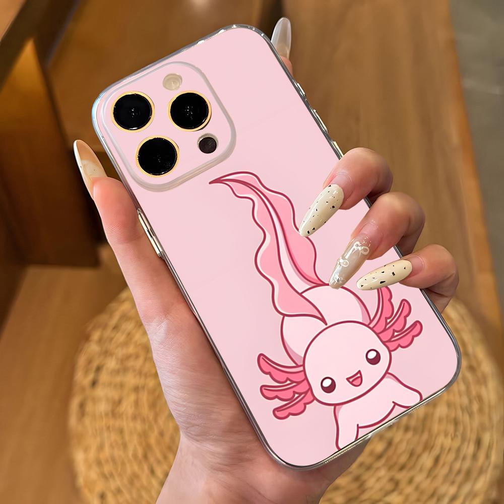 Adorable Pink Axolotl With Phone Case For IPhone 16 Pro Max 15 14 13 11 12 Mini Xs X Xr 7 8 Plus Se Transparent Cover iPhone 11 Pro
Adorable Pink Axolotl With Phone Case For IPhone 16 Pro Max 15 14 13 11 12 Mini Xs X Xr 7 8 Plus Se Transparent Cover iPhone 11 Pro