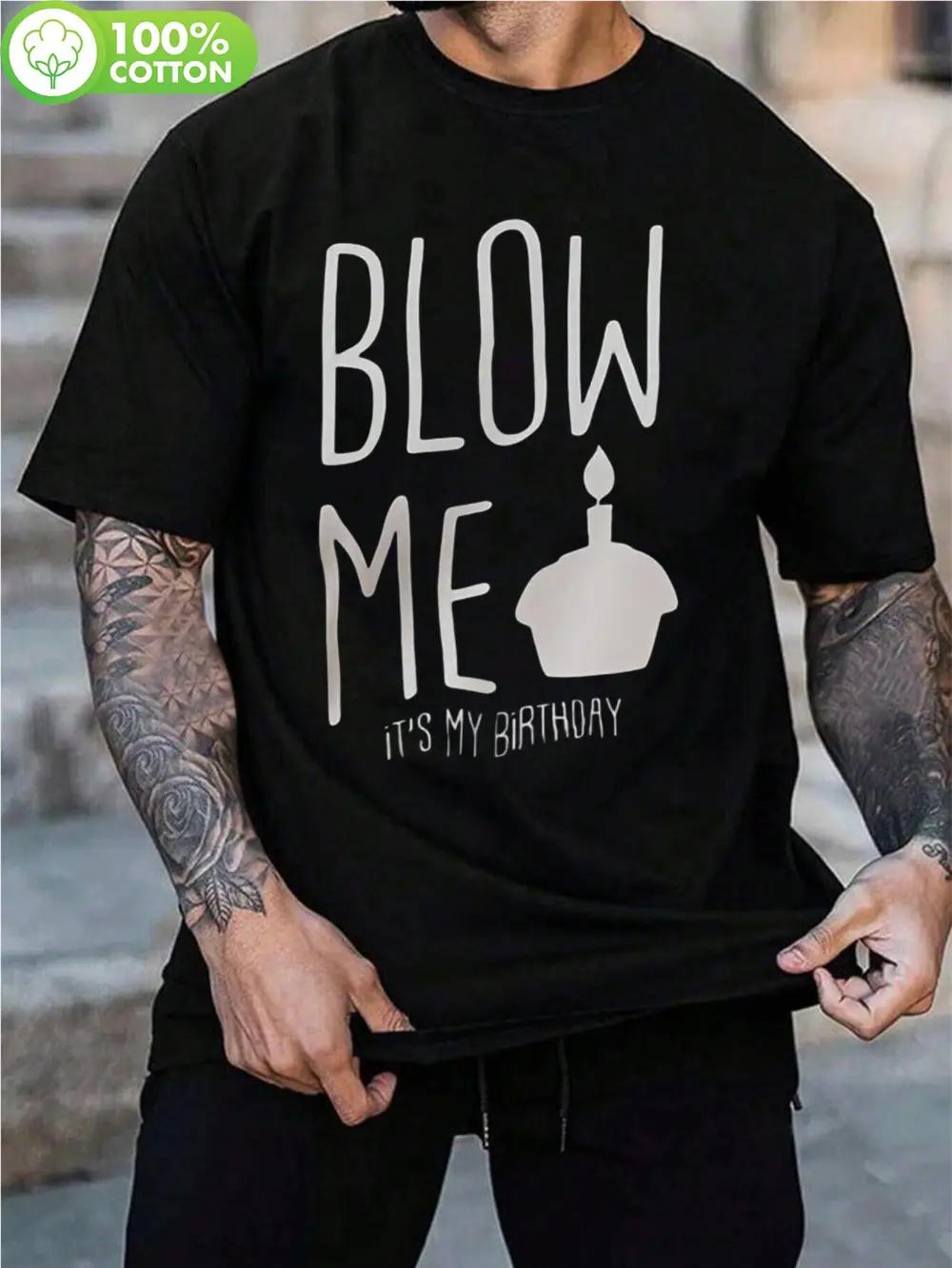 100% Cotton Graphic T-shirt - Bold Blow Me I m Irish Print with Birthday Cake Design XXL
100% Cotton Graphic T-shirt - Bold Blow Me I m Irish Print with Birthday Cake Design XXL