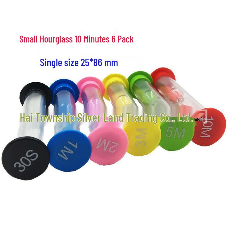 6-Color Durable Kids Hourglass Timer Set: 30s, 1m, 2m, 3m, 5m, 10m
6-Color Durable Kids Hourglass Timer Set: 30s, 1m, 2m, 3m, 5m, 10m