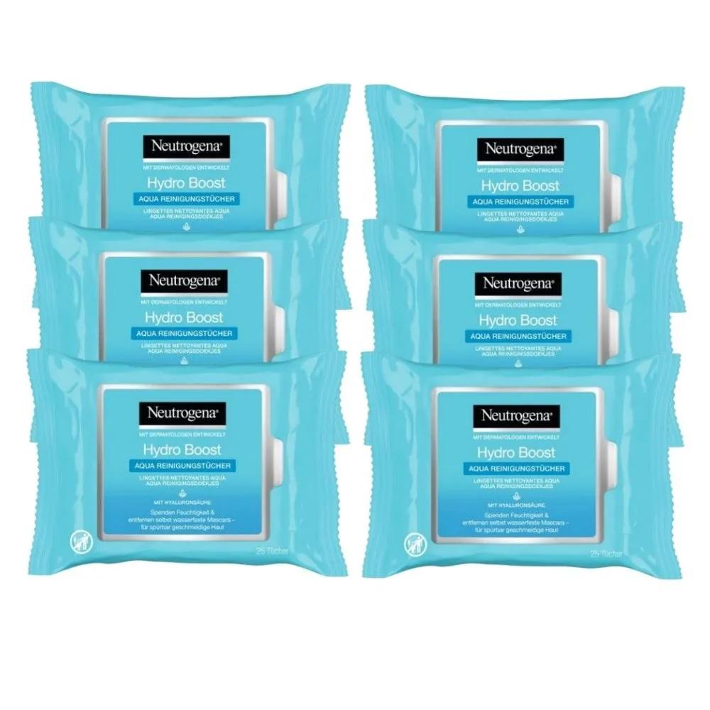 Neutrogena Hydro Boost Aqua Cleansing Tissues 25 sachets x 6 packs
Neutrogena Hydro Boost Aqua Cleansing Tissues 25 sachets x 6 packs