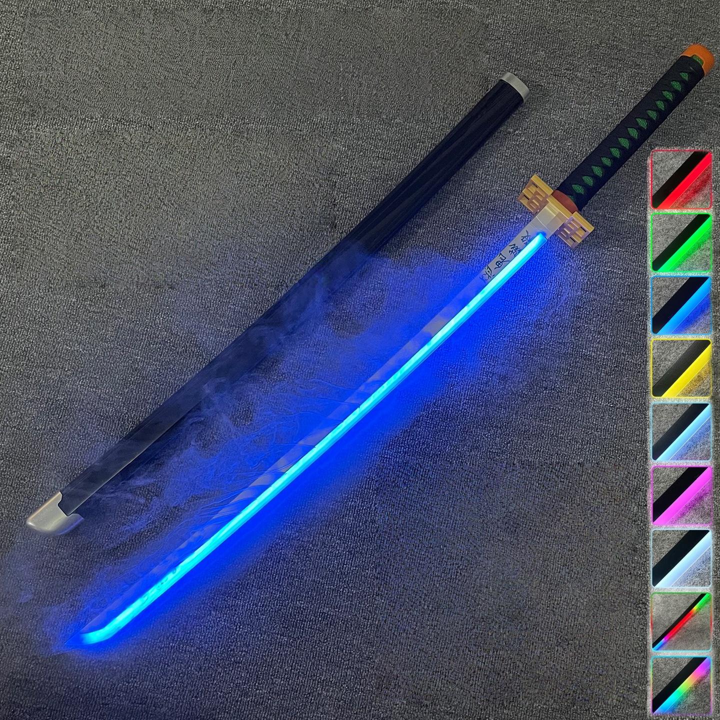 40inch Vapor Demon Slayer Katana Glow Yoriichi Sword Anime Cosplay Real Japanese Katana Original Samurai Led Lightsabre Perfect Gift 40inch-101cm
40inch Vapor Demon Slayer Katana Glow Yoriichi Sword Anime Cosplay Real Japanese Katana Original Samurai Led Lightsabre Perfect Gift 40inch-101cm