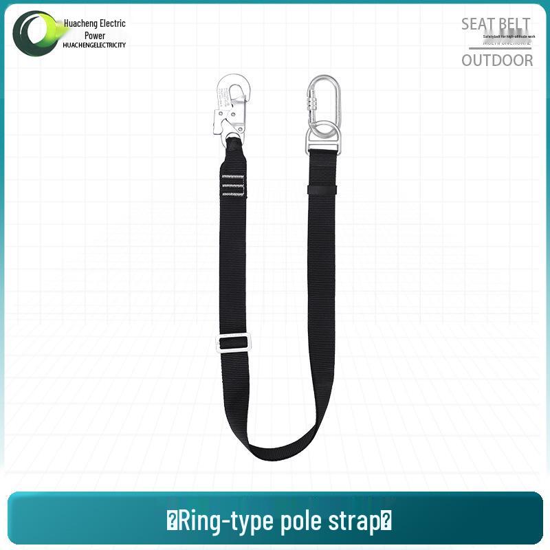 Power Single Pole Safety Belt: Wear-Resistant, Double Hook with Waist Strap for Secure Operation
Power Single Pole Safety Belt: Wear-Resistant, Double Hook with Waist Strap for Secure Operation