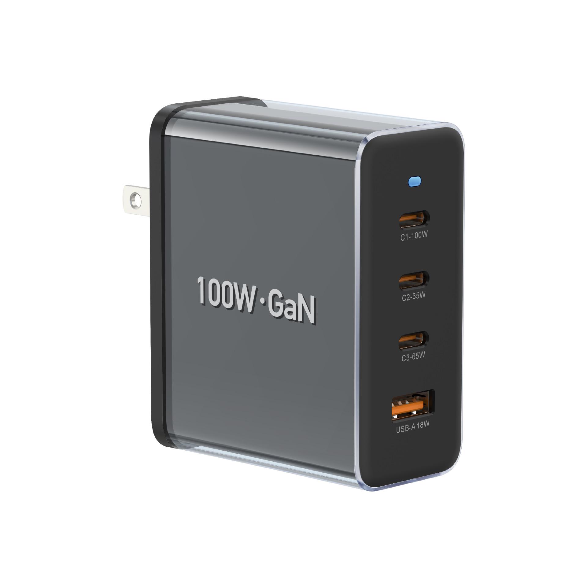 100W GaN PD Charger: New Aluminum Alloy Model, Four-Port (2A2C), UK Spec Direct Charge
100W GaN PD Charger: New Aluminum Alloy Model, Four-Port (2A2C), UK Spec Direct Charge