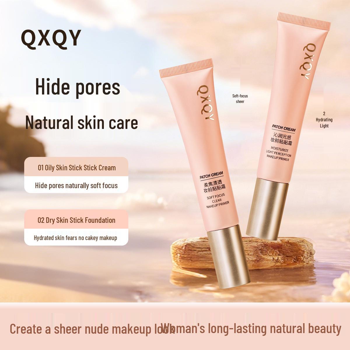 QXQY Hydrating Luminous Primer Stick: Moisturizes, Controls Oil, Brightens Skin Tone, Minimizes Pores, Pre-Makeup Base. Soft Focus Translucent
QXQY Hydrating Luminous Primer Stick: Moisturizes, Controls Oil, Brightens Skin Tone, Minimizes Pores, Pre-Makeup Base. Soft Focus Translucent