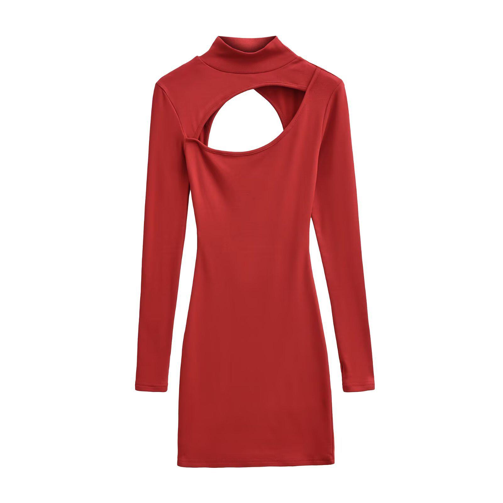 Trendy Women s Sexy Cut-out Long Sleeve Bodycon Dress with Turtleneck and Slim Waist Medium бордовий
Trendy Women s Sexy Cut-out Long Sleeve Bodycon Dress with Turtleneck and Slim Waist Medium бордовий