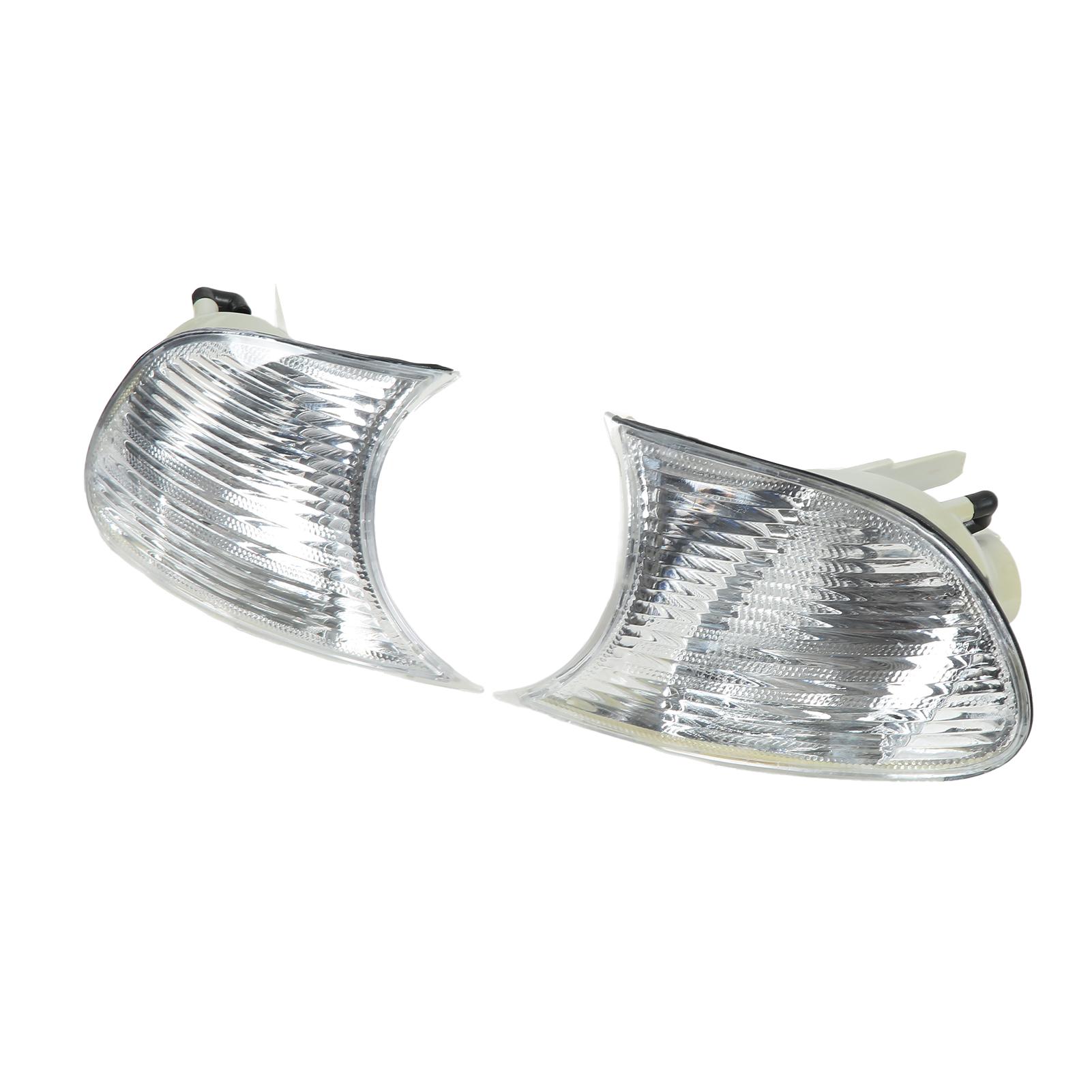 Передние угловые фонари автомобиля, левый и правый, прозрачные линзы, указатели поворота, замена для купе 3 серии E46
Передние угловые фонари автомобиля, левый и правый, прозрачные линзы, указатели поворота, замена для купе 3 серии E46