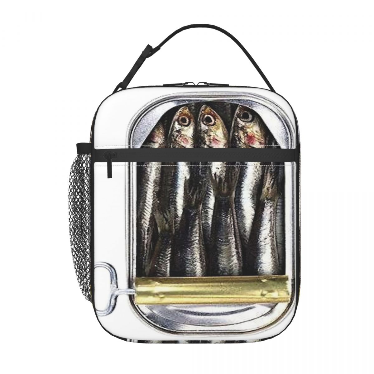 Open Sardine Can With Fish Insulated Lunch Bag for Kids School Cooler Thermal Food Box Tote Leakproof Lunch Boxes Container One Size
Open Sardine Can With Fish Insulated Lunch Bag for Kids School Cooler Thermal Food Box Tote Leakproof Lunch Boxes Container One Size