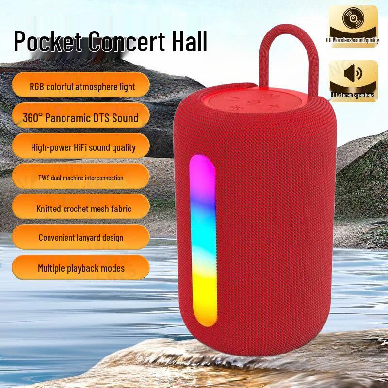 SH-319 Bluetooth Speaker: Lanyard Design, Subwoofer, Atmosphere Lighting, Wireless, Compact, Stylish
SH-319 Bluetooth Speaker: Lanyard Design, Subwoofer, Atmosphere Lighting, Wireless, Compact, Stylish