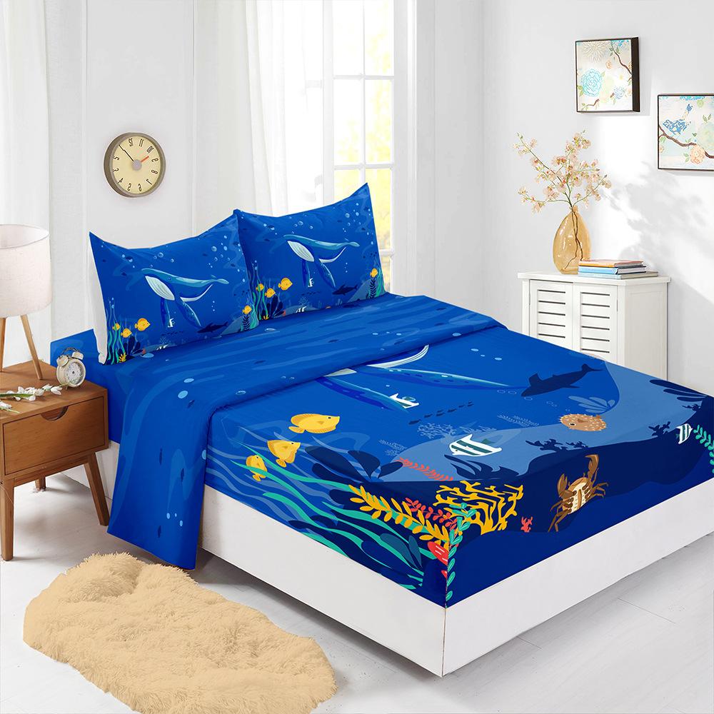 Four-Piece Mattress Aquatic Animal Dolphin 3D Digital Printing Mattress Protective Cover (90cm * 190cm * 40cm) Pillowcase * 1
Four-Piece Mattress Aquatic Animal Dolphin 3D Digital Printing Mattress Protective Cover (90cm * 190cm * 40cm) Pillowcase * 1