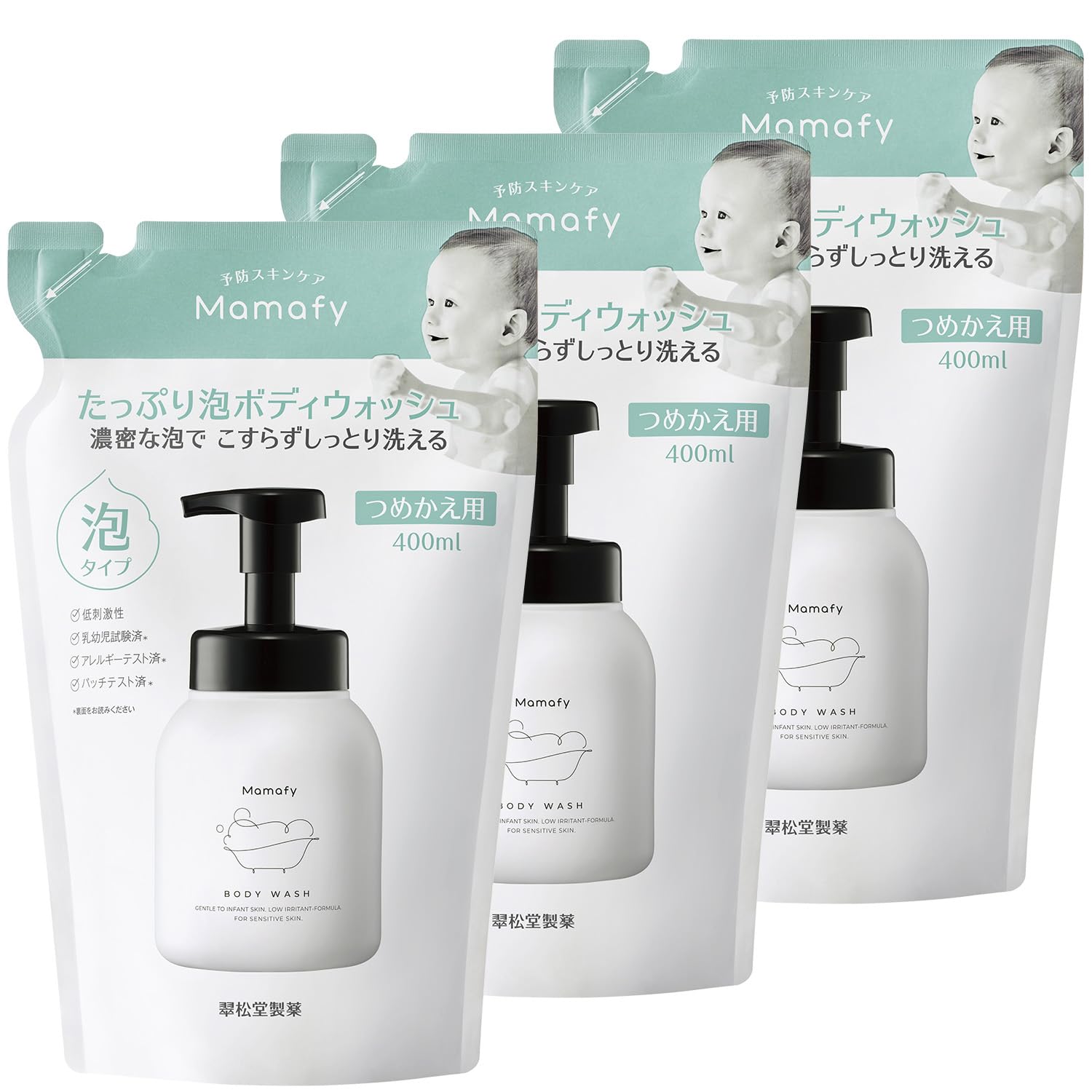Mamafy Lots of Foam Body Wash Refill Set of 3 Foam Baby Soap All Body Dense For Babys Sensitive Skin (400мл / Тип) (Устойчивый к пятнам/тонкий, пенистый)
Mamafy Lots of Foam Body Wash Refill Set of 3 Foam Baby Soap All Body Dense For Babys Sensitive Skin (400мл / Тип) (Устойчивый к пятнам/тонкий, пенистый)