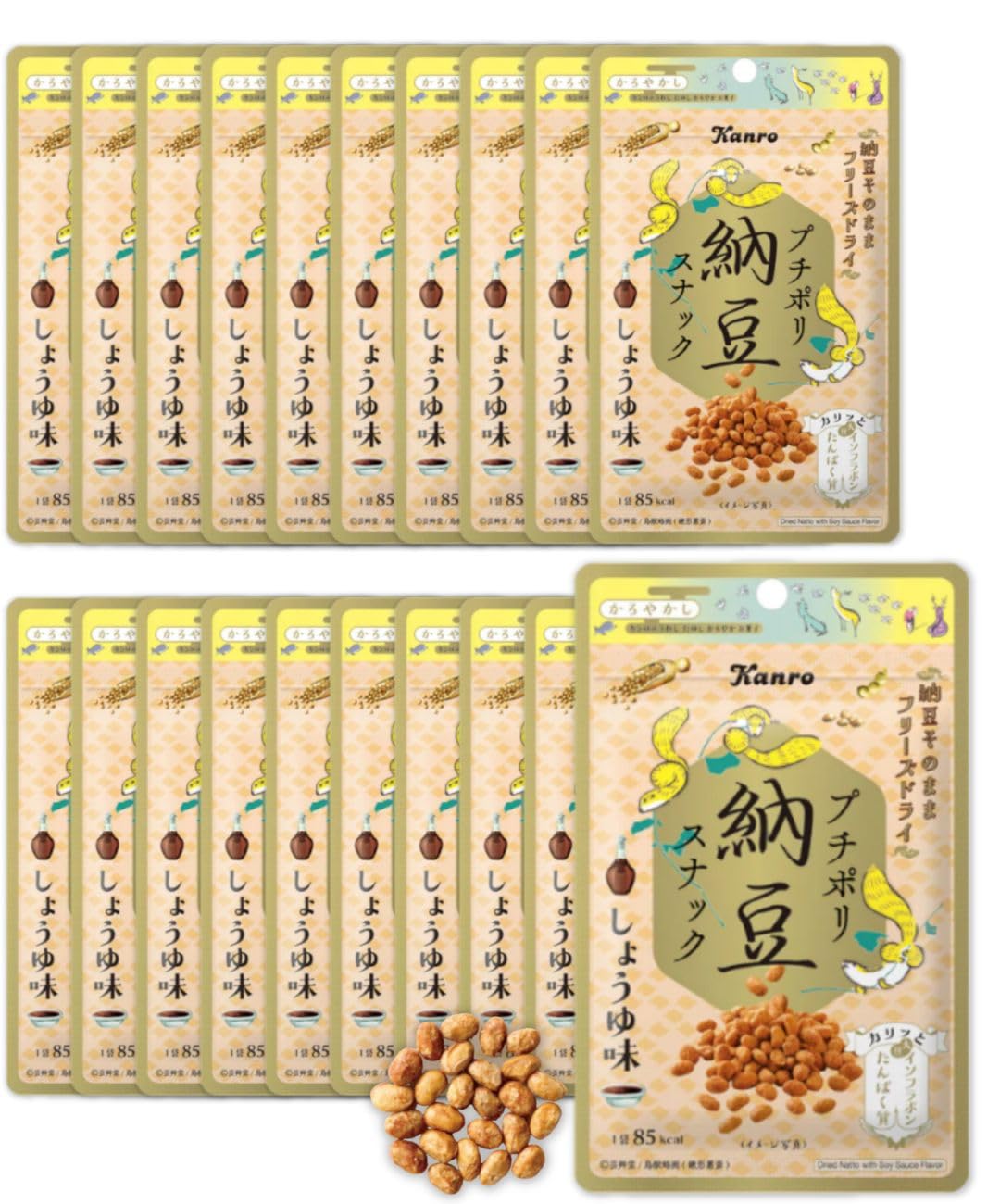Kanro Petitpoly Natto Snacks 20 пакетиков со вкусом соевого соуса со вкусом соевого соуса сублимированные сладости Natto GOS Original
Kanro Petitpoly Natto Snacks 20 пакетиков со вкусом соевого соуса со вкусом соевого соуса сублимированные сладости Natto GOS Original