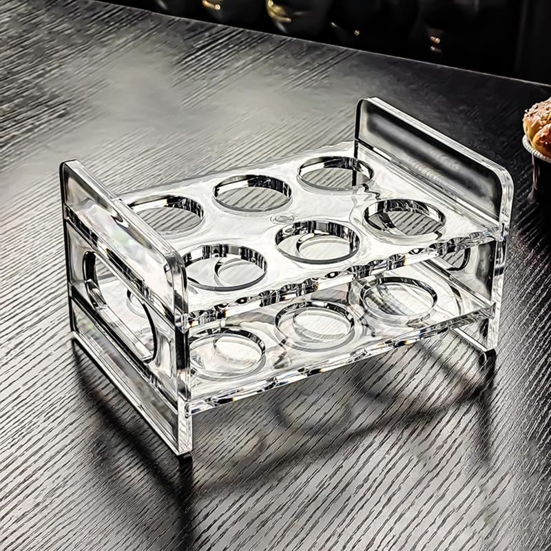 Acrylic Glass Holder Display Rack Bar Wine Drinks Cup Storage Carrier Flight Tasting Serving Tray Double Row 6/8/12 Holes Cup
Acrylic Glass Holder Display Rack Bar Wine Drinks Cup Storage Carrier Flight Tasting Serving Tray Double Row 6/8/12 Holes Cup