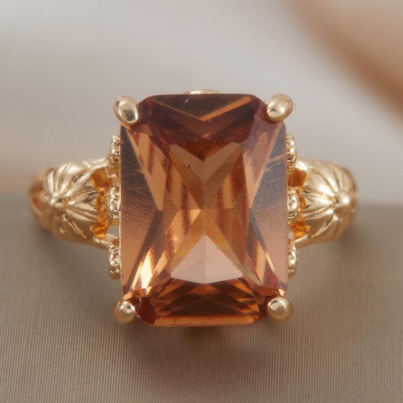 1pc Fashion Gold Color Carving Pattern Square Inlaid Zircon Ring, Women s Exquisite Sparkling Zircon Accessory 10
1pc Fashion Gold Color Carving Pattern Square Inlaid Zircon Ring, Women s Exquisite Sparkling Zircon Accessory 10