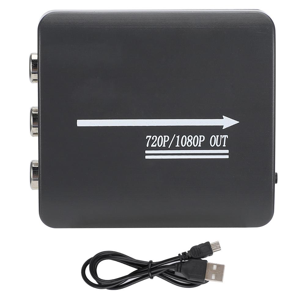 Mini AV CVBS RCA to HDMI Video o Converter Adapter 1080P TV Signal Switcher Black
Mini AV CVBS RCA to HDMI Video o Converter Adapter 1080P TV Signal Switcher Black