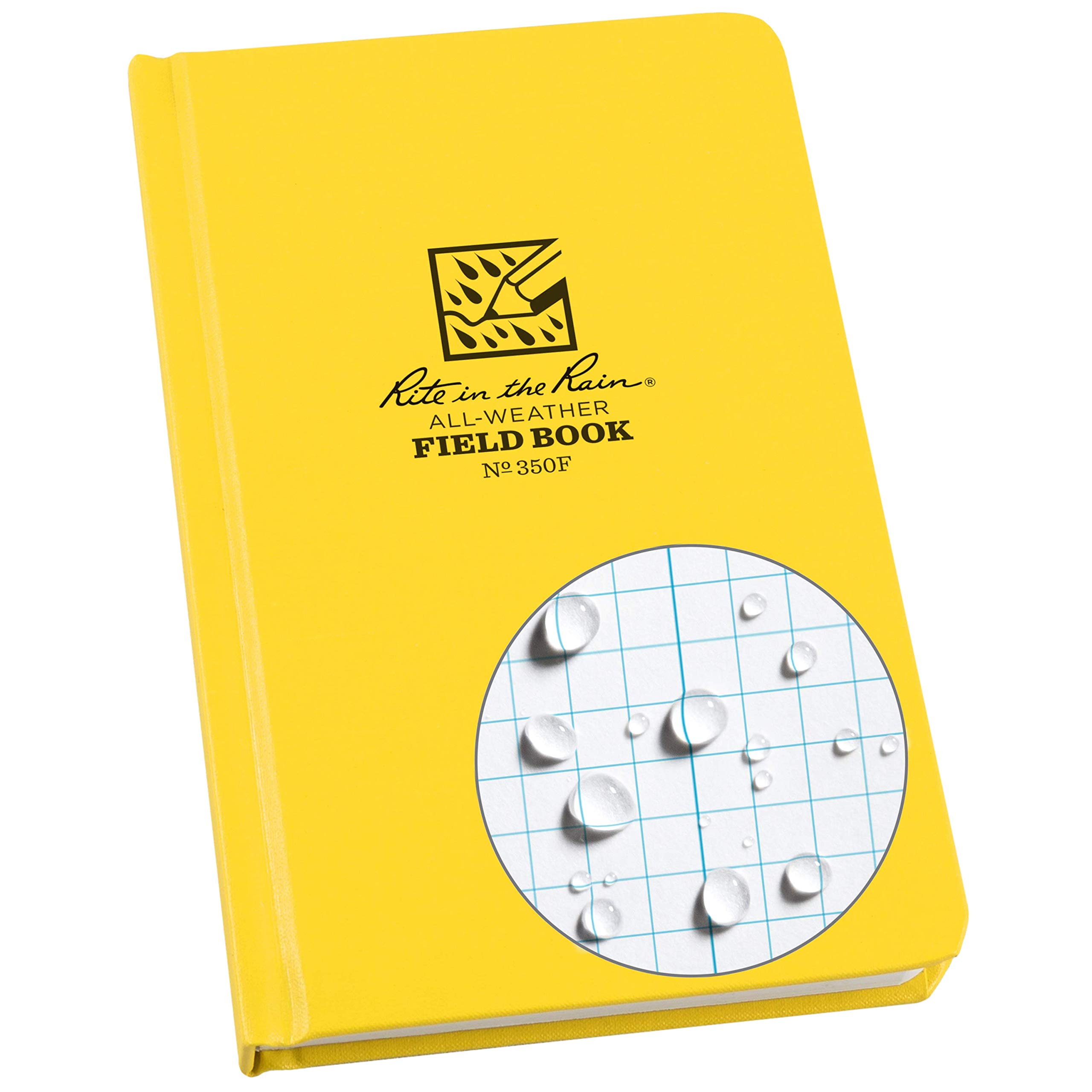 Rite in the Rain Weatherproof Hardcover Notebook 4 x 7 Yellow Cover Field Pattern x Yellow 3/4 1/2 (No.350F) 4-3/4 7-1/2
Rite in the Rain Weatherproof Hardcover Notebook 4 x 7 Yellow Cover Field Pattern x Yellow 3/4 1/2 (No.350F) 4-3/4 7-1/2