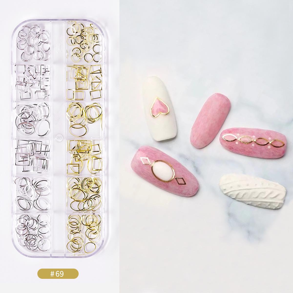 Аксессуары для ногтей в японском стиле: Стразы, бриллианты с плоским дном, полые заклепки, наклейки, пайетки, цветные драгоценные камни, жемчужины с плоским дном
Аксессуары для ногтей в японском стиле: Стразы, бриллианты с плоским дном, полые заклепки, наклейки, пайетки, цветные драгоценные камни, жемчужины с плоским дном