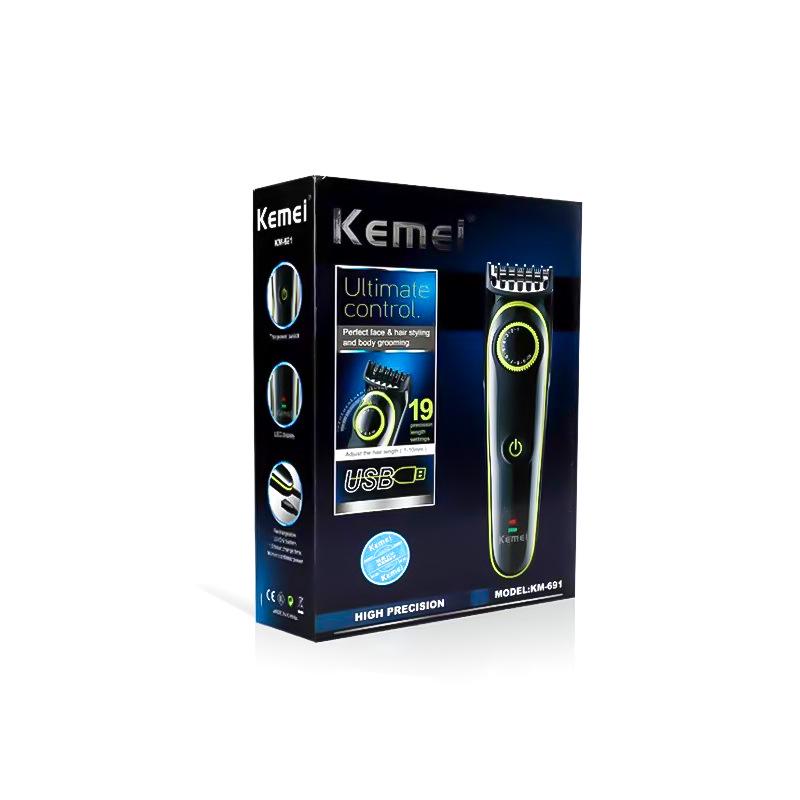 Kemei KM-691 Electric Hair Trimmer for Precision Haircuts & Engravings
Kemei KM-691 Electric Hair Trimmer for Precision Haircuts & Engravings