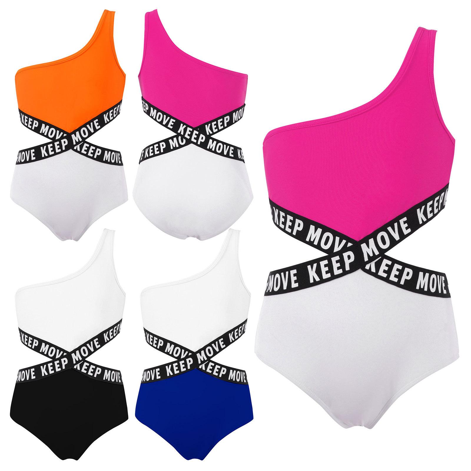 Summer Asymmetric Single Shoulder Strap Hollow Out Waist Letters Printed Webbing Patchwork Swimming Bodysuit 7-8 Years
Summer Asymmetric Single Shoulder Strap Hollow Out Waist Letters Printed Webbing Patchwork Swimming Bodysuit 7-8 Years