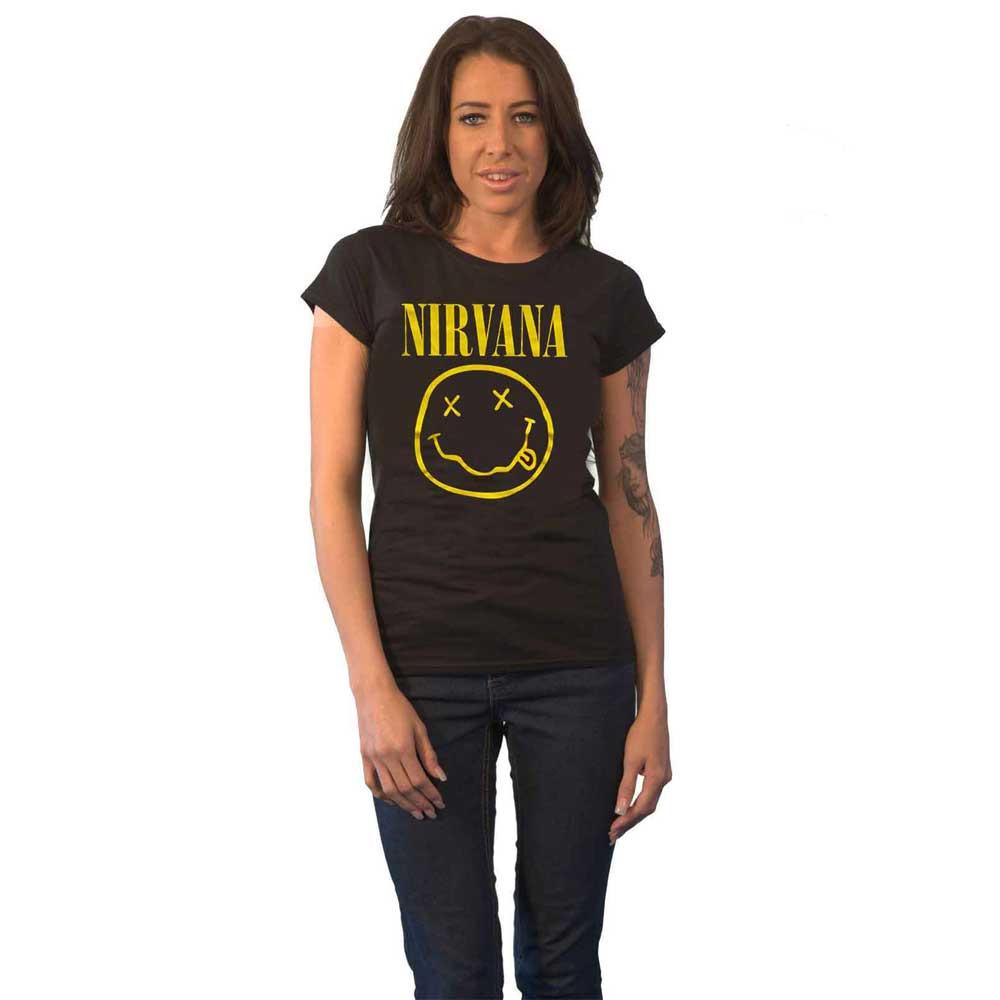 26 Nirvana T Shirt Yellow Smile Band Logo new Official Womens Skinny Fit Black Size Unisex T-Shirt XXXXL
26 Nirvana T Shirt Yellow Smile Band Logo new Official Womens Skinny Fit Black Size Unisex T-Shirt XXXXL
