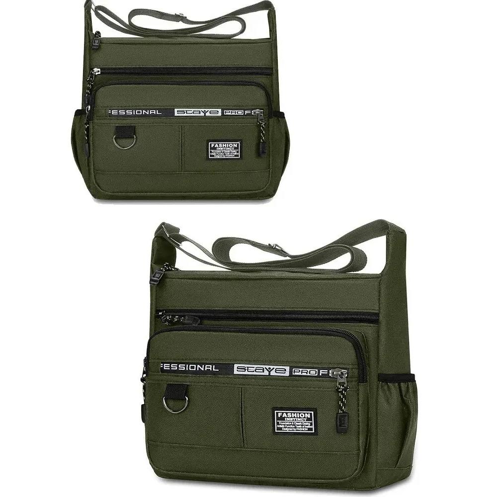 Мужская сумка через плечо, сумки на одно плечо, сумка для хранения большой емкости, модные деловые сумки через плечо с несколькими карманами
Мужская сумка через плечо, сумки на одно плечо, сумка для хранения большой емкости, модные деловые сумки через плечо с несколькими карманами