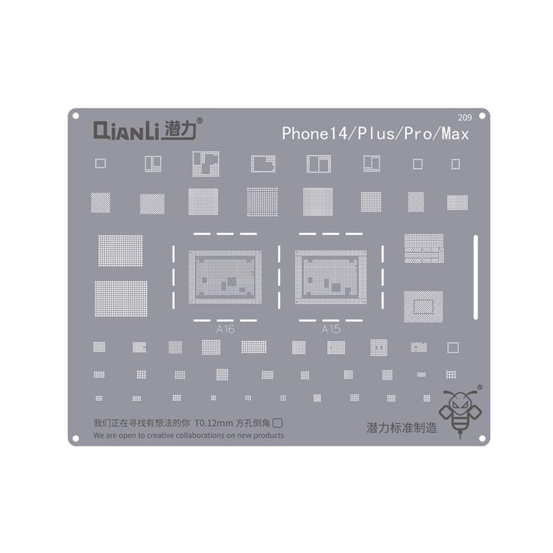 QIANLI Bumblebee Planting Tin Steel Mesh for Phone 6 to 14 Series CPU1-CPU2 A8-A14 Hard Disk Face ID Repair Stencil
QIANLI Bumblebee Planting Tin Steel Mesh for Phone 6 to 14 Series CPU1-CPU2 A8-A14 Hard Disk Face ID Repair Stencil