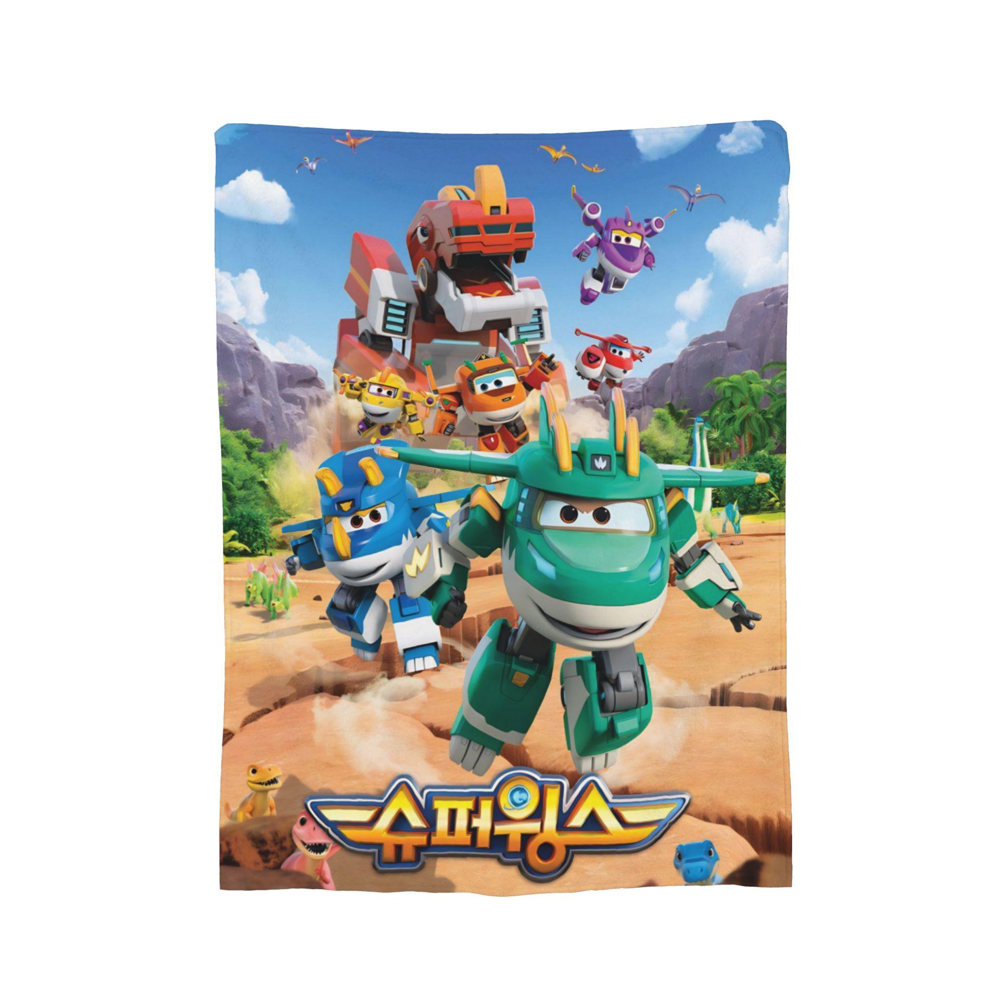 Super Wings Cartoon Flannel Blanket Car Robot Funny Throw Blanket for Sofa Bedding Lounge 150*125cm Rug Piece, 30x40in
Super Wings Cartoon Flannel Blanket Car Robot Funny Throw Blanket for Sofa Bedding Lounge 150*125cm Rug Piece, 30x40in