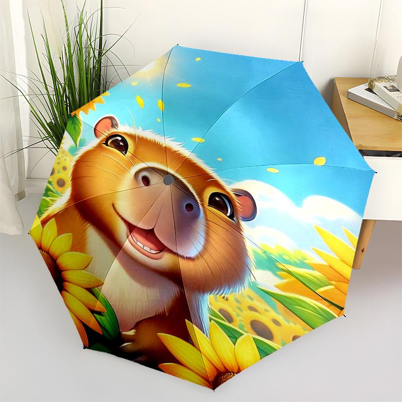 Capybara Themed Travel Umbrella-8 Ribs Automatic Opening and Closing, Portable Folding Design, Compact and Stylish Umbrella Suitable for Out
Capybara Themed Travel Umbrella-8 Ribs Automatic Opening and Closing, Portable Folding Design, Compact and Stylish Umbrella Suitable for Out