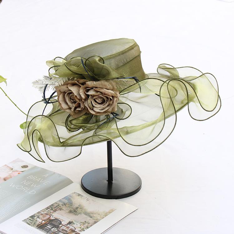 Женская летняя шляпа от солнца с цветком, модная дышащая шляпа из органзы, складная шляпа с плоским верхом Adjustable
Женская летняя шляпа от солнца с цветком, модная дышащая шляпа из органзы, складная шляпа с плоским верхом Adjustable