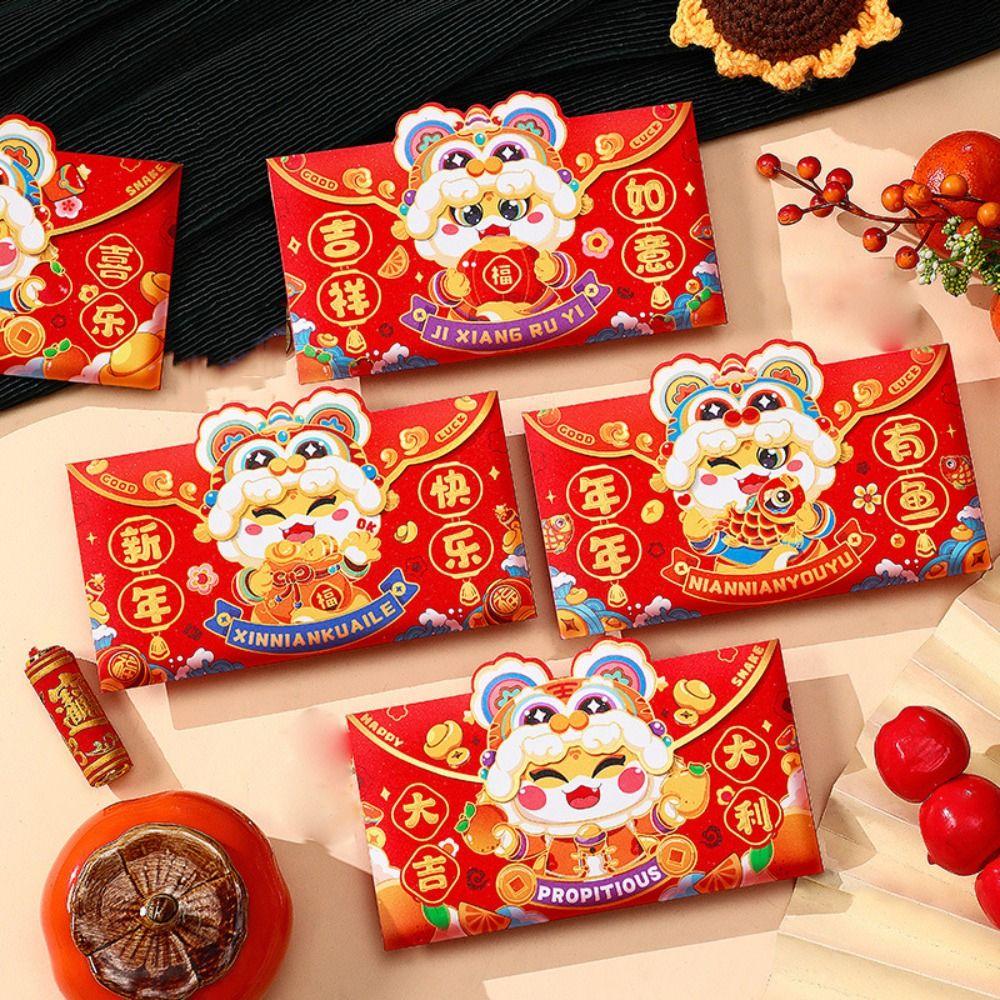4/6Pcs Exquisite Cartoon Red Packets Chinese Style Luck Money Bag Money Packet Celebration Party Style D
4/6Pcs Exquisite Cartoon Red Packets Chinese Style Luck Money Bag Money Packet Celebration Party Style D