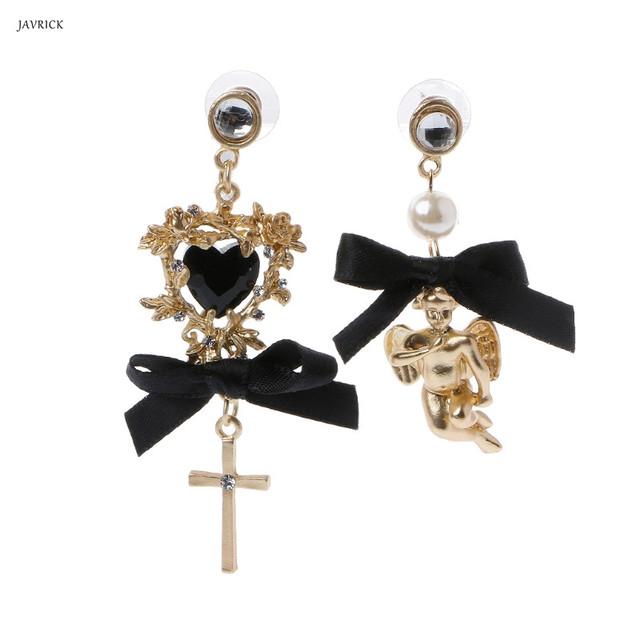 Женские серьги-капли с кружевом в стиле барокко и бантом, херувим и ангел, королевские асимметричные жемчужные украшения
Женские серьги-капли с кружевом в стиле барокко и бантом, херувим и ангел, королевские асимметричные жемчужные украшения