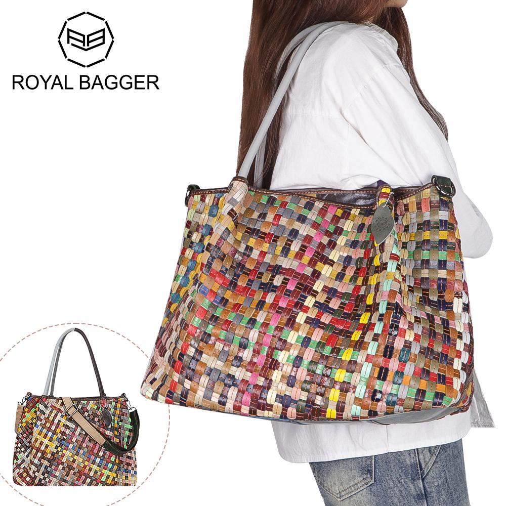 Сумки-тоут из натуральной кожи Royal Bagger, красочная вязаная сумочка, большая вместительная сумка через плечо в стиле ретро 1792
Сумки-тоут из натуральной кожи Royal Bagger, красочная вязаная сумочка, большая вместительная сумка через плечо в стиле ретро 1792