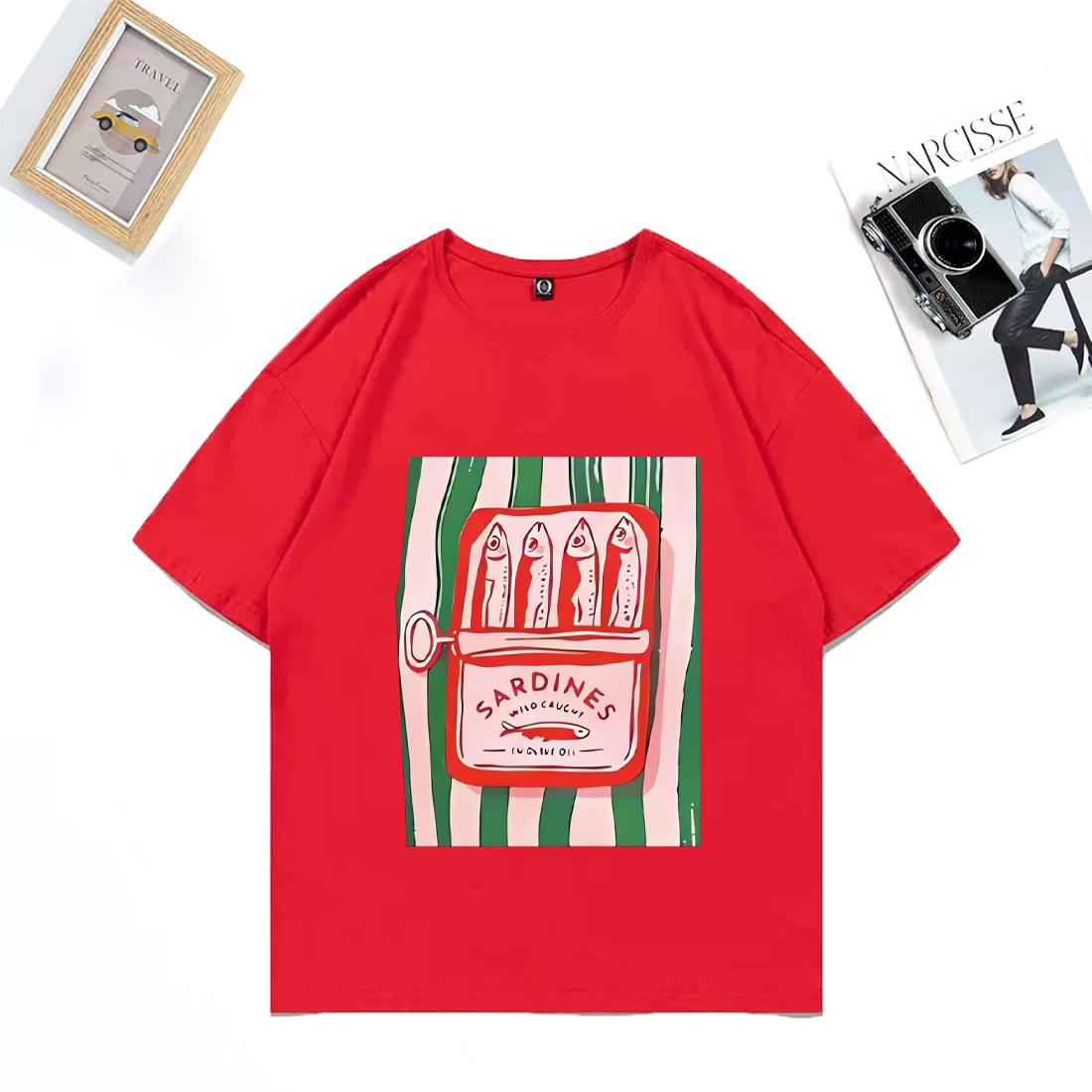 Sardines Can Graphics TShirt Unisex WOMEN Hip Hop streetwear plus size tops Cotton vintage clothes Fashion Short Sleeve T Shirts S
Sardines Can Graphics TShirt Unisex WOMEN Hip Hop streetwear plus size tops Cotton vintage clothes Fashion Short Sleeve T Shirts S
