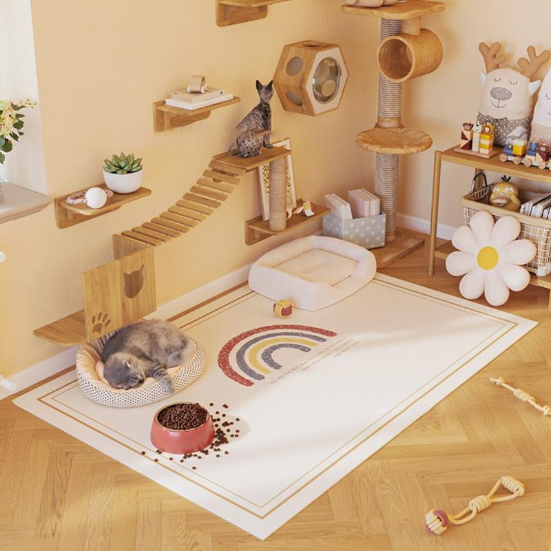 Waterproof PVC Pet Feeding Mat Rainbow Pattern Rug for Cats Dogs Minimalist Home Decor Floor Carpet 1pc 50x80cm
Waterproof PVC Pet Feeding Mat Rainbow Pattern Rug for Cats Dogs Minimalist Home Decor Floor Carpet 1pc 50x80cm