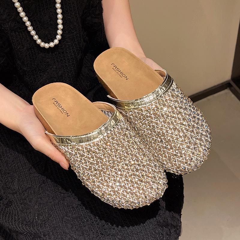 2025 summer new cool slippers women s fashion flat-bottomed half-pack outer wear flat-bottomed versatile beach cool slippers 35 чёрный
2025 summer new cool slippers women s fashion flat-bottomed half-pack outer wear flat-bottomed versatile beach cool slippers 35 чёрный