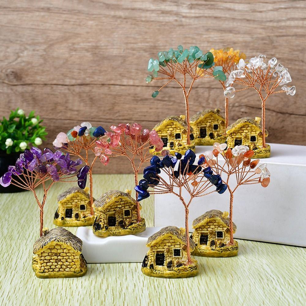 Multicolor Natural Crystal Tree Copper Wire Crystal Decorative Trees Fortune Tree Figurine Office Style 3
Multicolor Natural Crystal Tree Copper Wire Crystal Decorative Trees Fortune Tree Figurine Office Style 3