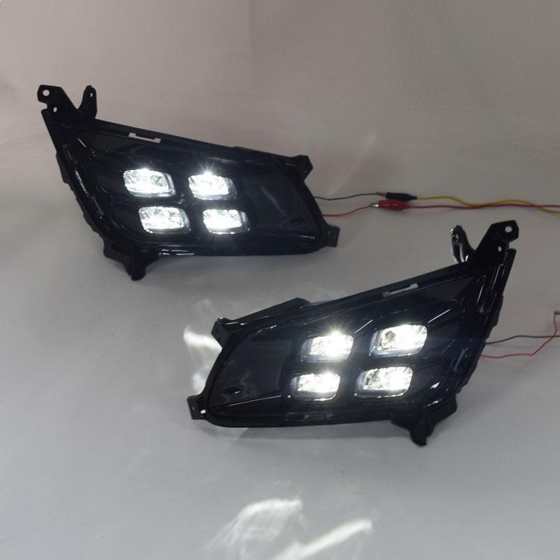 Kia K5 (2014-2015) LED Four-Eye Daytime Running Lights & Dual Color Turn Signal Fog Light Assembly Pair Set
Kia K5 (2014-2015) LED Four-Eye Daytime Running Lights & Dual Color Turn Signal Fog Light Assembly Pair Set