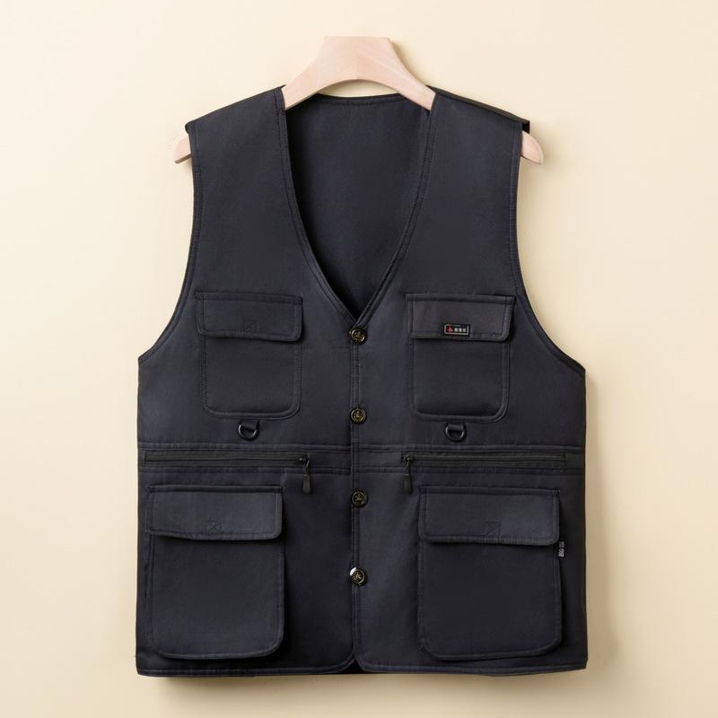 Spring and Autumn Middle-aged and Old Men s Vest Dad Simple Multi-pocket Vest V-neck Casual Vest Loose Fishing Vest 4XL
Spring and Autumn Middle-aged and Old Men s Vest Dad Simple Multi-pocket Vest V-neck Casual Vest Loose Fishing Vest 4XL