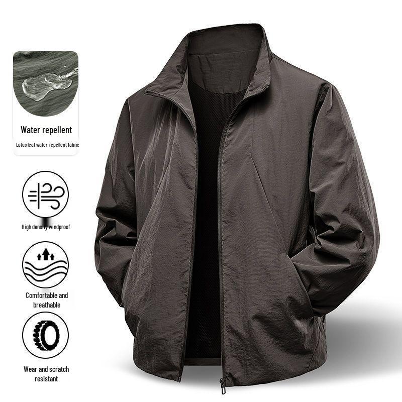Men s Lightweight Spring & Autumn Loose Fit Jacket - Stylish, Middle-Aged Husband s Design 4XL (175-190 lbs) кавовий
Men s Lightweight Spring & Autumn Loose Fit Jacket - Stylish, Middle-Aged Husband s Design 4XL (175-190 lbs) кавовий