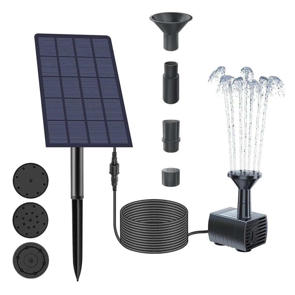 2.5W Solar Fountain Pump with 6Nozzles Solar Powered Pump with Stake Solar Panel Kit for Bird Bath,Pond,Garden and Other Places
2.5W Solar Fountain Pump with 6Nozzles Solar Powered Pump with Stake Solar Panel Kit for Bird Bath,Pond,Garden and Other Places