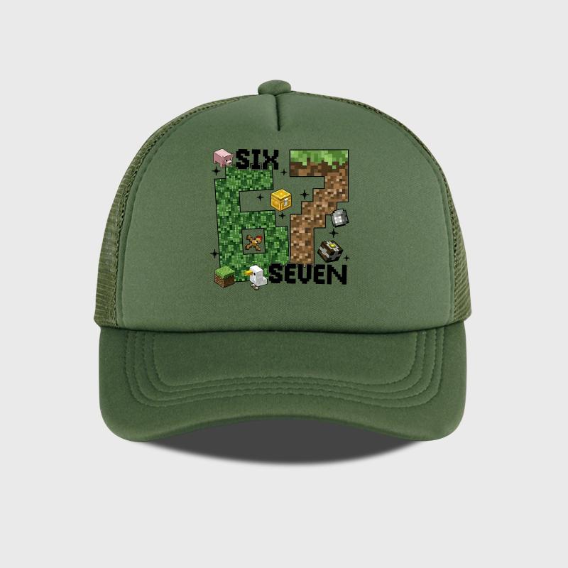 Gamer Pixel 67 Six Seven Sponge Mesh Cap - Breathable Mesh Adjustable Baseball Cap - Gift for Gaming Fans - Sun Protection Cap армия зеленый
Gamer Pixel 67 Six Seven Sponge Mesh Cap - Breathable Mesh Adjustable Baseball Cap - Gift for Gaming Fans - Sun Protection Cap армия зеленый