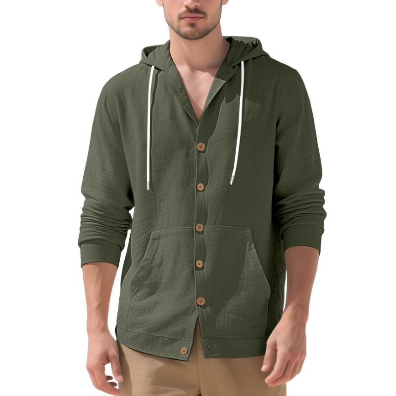 2026 Autumn and Winter New Solid Color Fashion Shirt Casual Long Sleeve Hooded Cardigan Jacket XXXL
2026 Autumn and Winter New Solid Color Fashion Shirt Casual Long Sleeve Hooded Cardigan Jacket XXXL